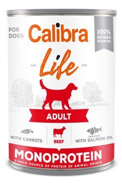 Calibra Dog Life  konz.Adult Beef with carrots 400g