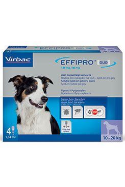 Effipro DUO Dog L (20-40kg) 268/80 mg, 4x2,68ml