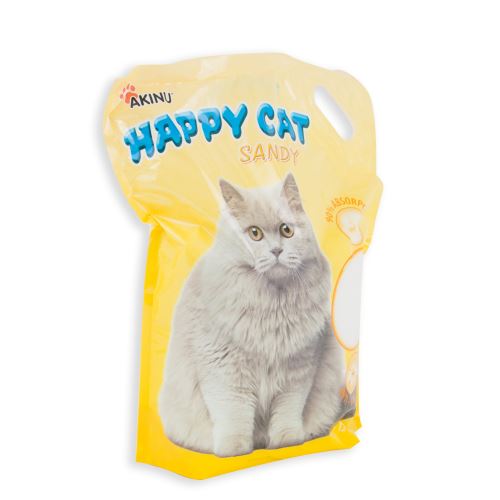 Akinu Podestýlka Happy cat 7,2 l Sandy jemný