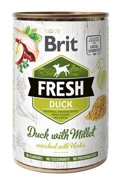 Konzerva BRIT Fresh Duck with Millet 400g