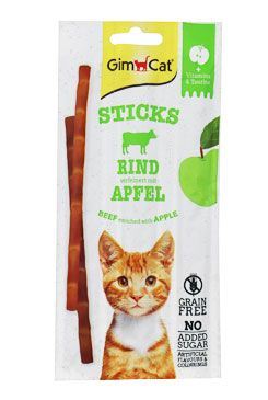 Gimcat Superfood Duo-sticks hovězí a jablko 3ks