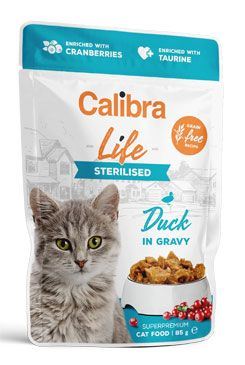 Calibra Cat Life kapsa Sterilised Salmon in gravy 85g