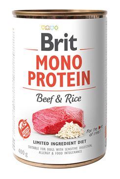 Brit Konzerva Mono Protein Beef & Brown Rice 400g