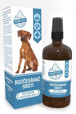 Rozčesávač srsti pro psy TOPVET 100ml