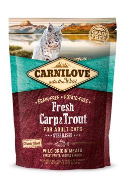 CARNILOVE Fresh Carp & Trout Sterilised for Adult cats 400g