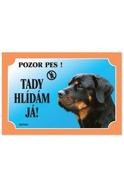 Tabulka Tady hlídám! Rottweiller 1ks