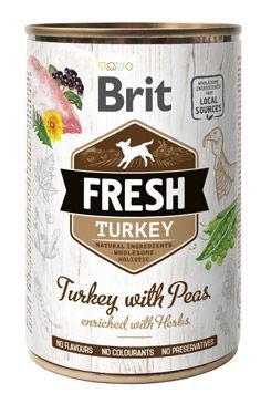 Konzerva BRIT Fresh Turkey with Peas 400g