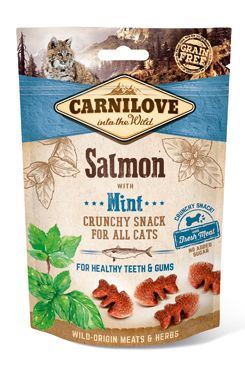 CARNILOVE Cat Crunchy Snack Salmon with Mint with fresh meat 50g