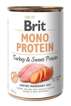 Konzerva BRIT Mono Protein Turkey & Sweet Potato 400g