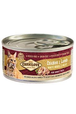 Carnilove White konz Mus Meat Chicken&Lamb Cats 100g