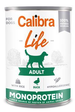 Calibra Dog Life  konz.Adult Duck with rice 400g