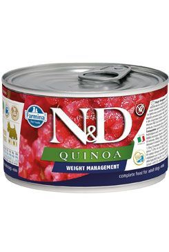 N&D DOG QUINOA Ad. Weight Mnmg Lamb&Brocolli Mini 140g