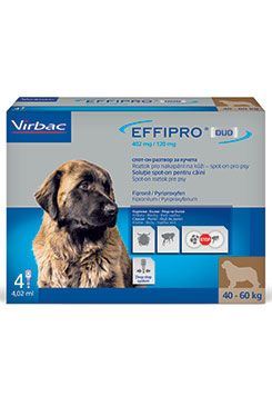 Effipro DUO Dog L (20-40kg) 268/80 mg, 4x2,68ml