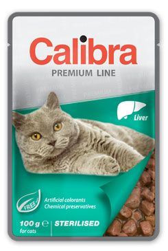 Calibra Cat  kapsa Premium Sterilised Liver 100g