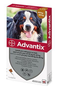 Advantix Spot On 1x6ml pro psy 40-60kg (1pipeta)