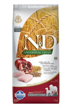 N&D LG DOG Adult M/L Chicken & Pomegranate 12kg