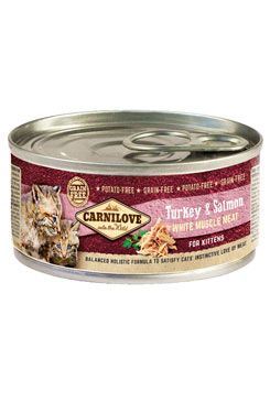 Carnilove White konz Mus Meat Turkey&Salmon Kitten100g