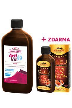 Vitar Veterinae ArtiVit Sirup 500ml + lososový olej 200ml Zdarma!