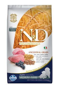 N&D LG DOG Puppy M/L Lamb & Blueberry