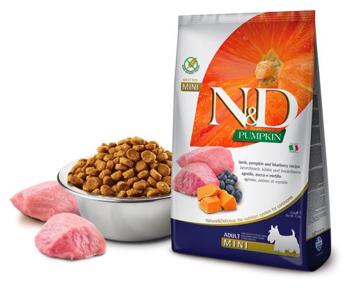 N&D Granule GF Pumpkin Dog Adult Mini Lamb & Blueberry