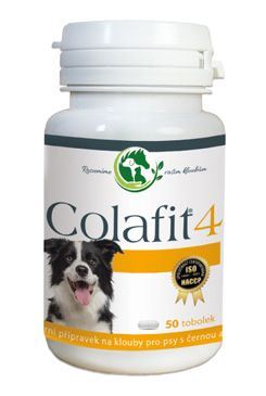 Colafit 4 na klouby pro psy černé/bílé 100tbl