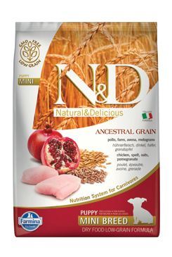 N&D LG DOG Puppy Mini Chicken & Pomegr 7kg